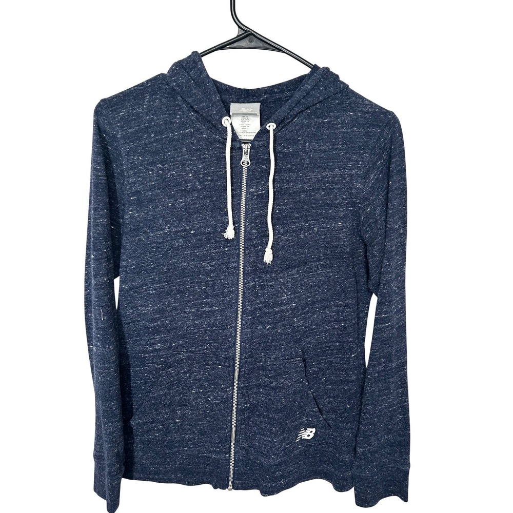 New Balance Lightweight‎ Blue Zip Up Hooded Jacket Women's Size Medium